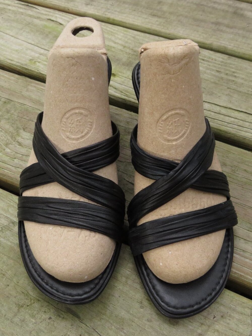 Womens Size 8 Italian Shoemakers Heeled Strap Sandals
